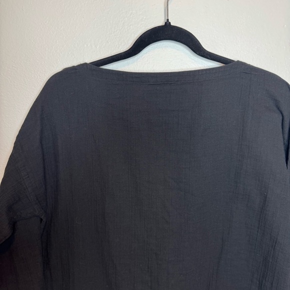 Eileen Fisher 100% Organic Cotton Short Sleeve Mini Dress Pockets - Picture 8 of 8
